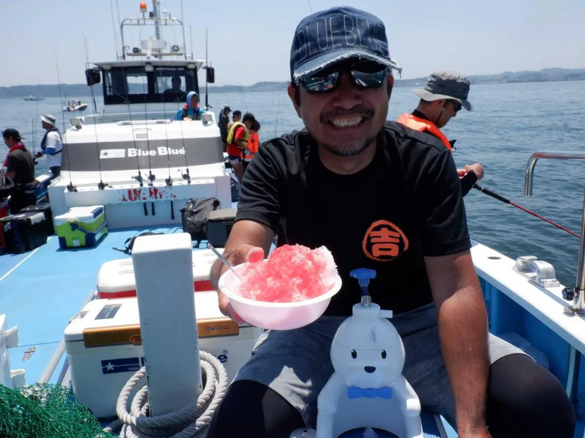 かき氷を頂きました！最高に癒されました！©釣りビジョン