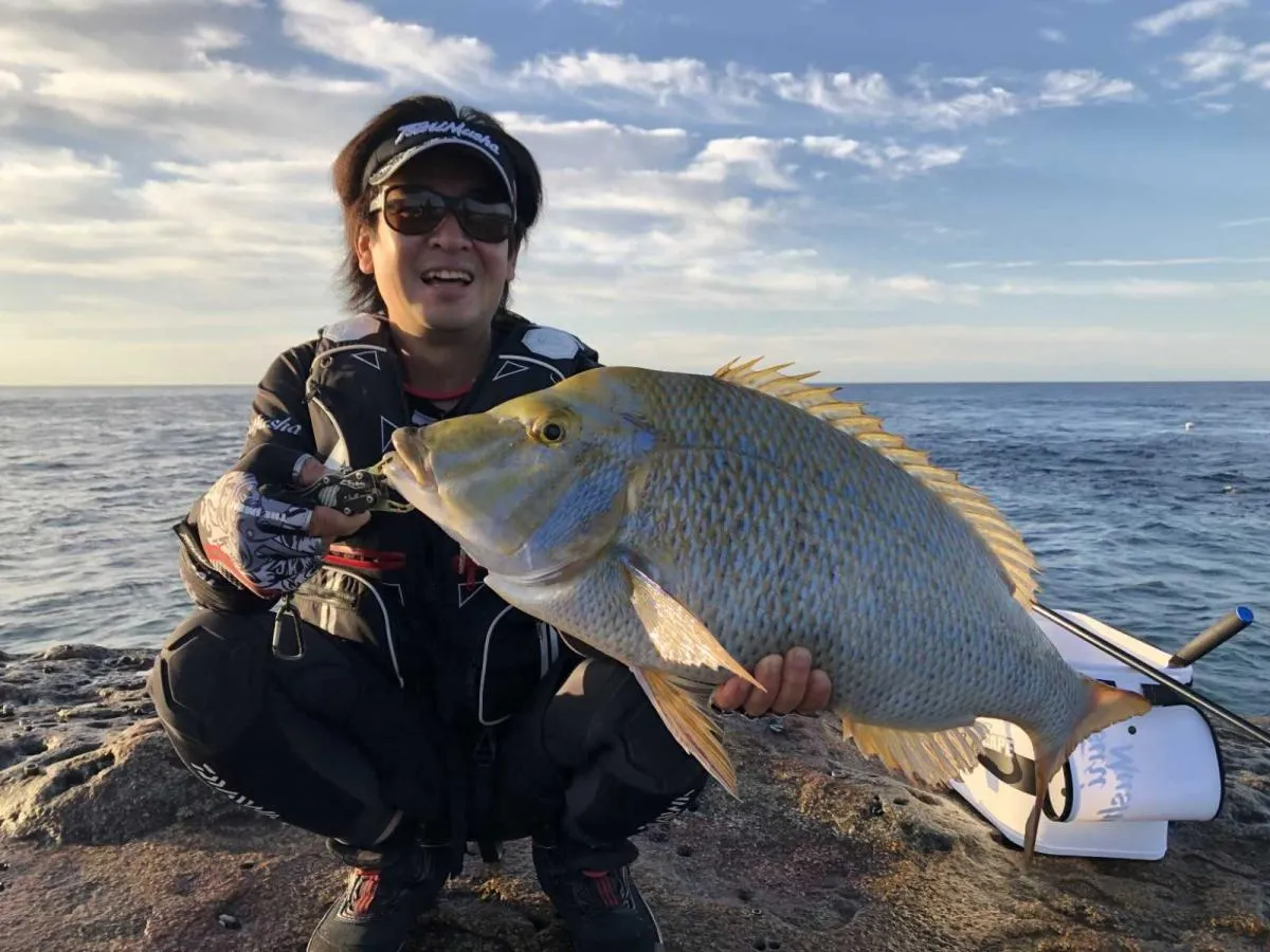 SFGオーガを使った番組内での最大魚。このサイズも問題なく釣り上げた。©釣りビジョン