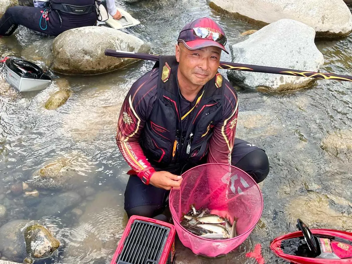 釣り人を笑顔にしてくれる高原川！大満足な釣行となった。©釣りビジョン
