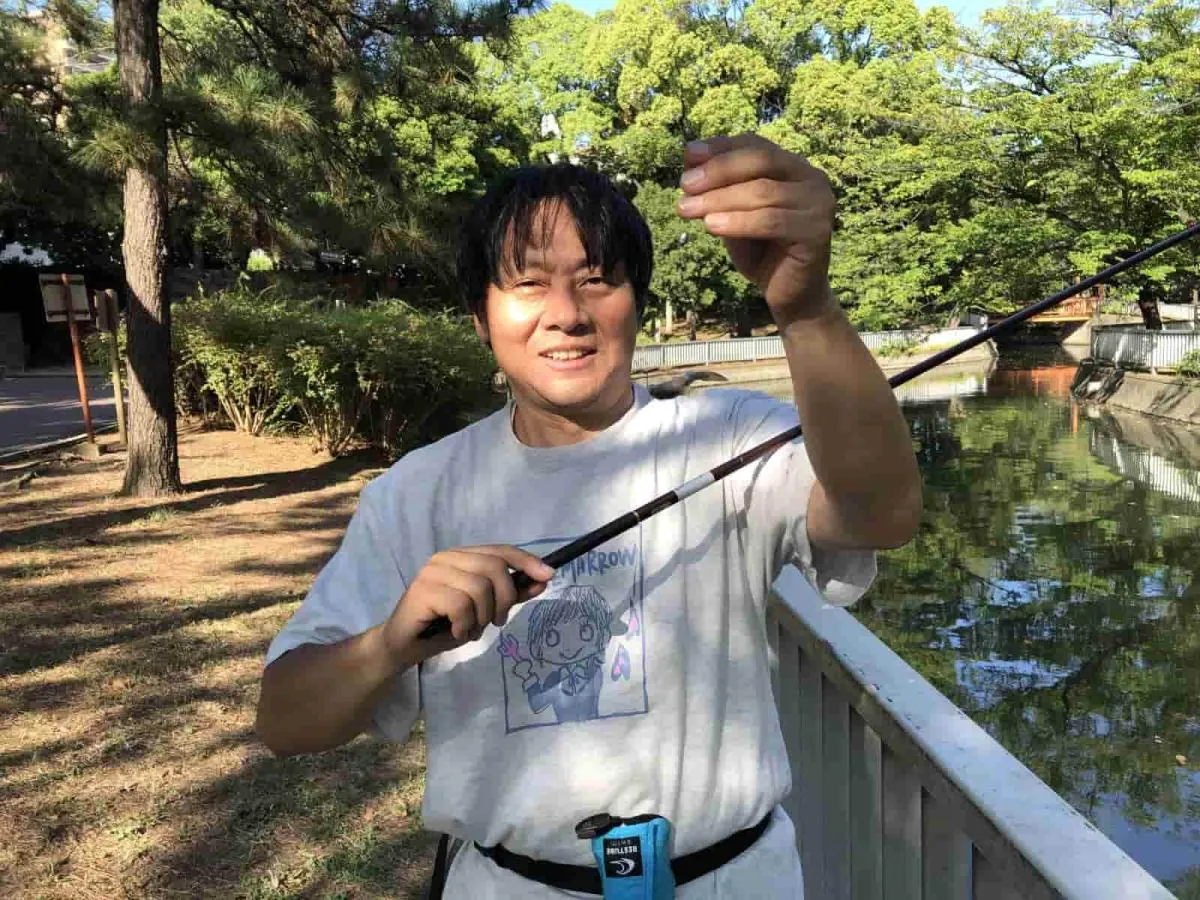 オオモリ、1本釣って一安心。©横沢鉄平