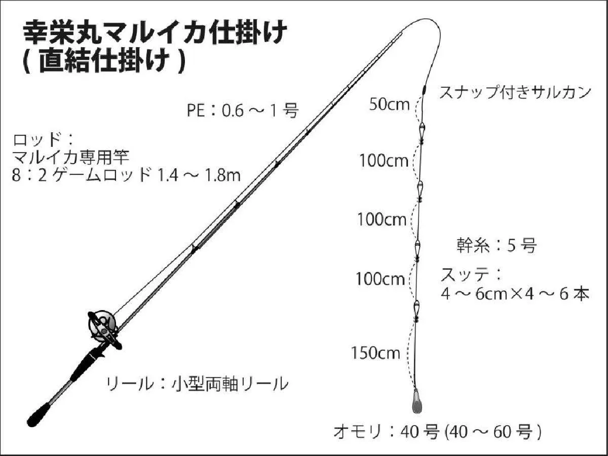 幸栄丸「直結仕掛け」©釣りビジョン
