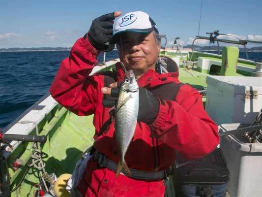 最後にマアジが連続ヒット。 ©釣りビジョン