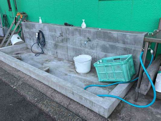 帰着後にタックルを洗浄できる水場も完備。 ©釣りビジョン