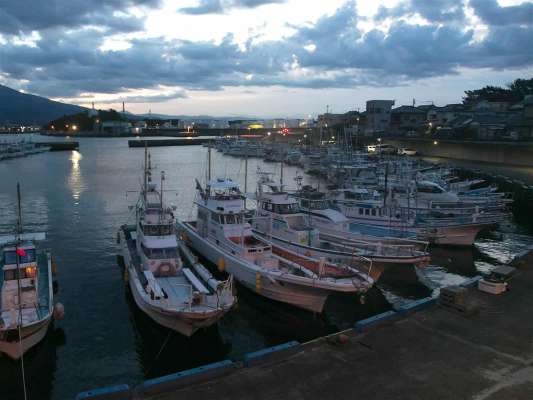 『鶴丸』の停泊場所「田子の浦港」。 ©釣りビジョン