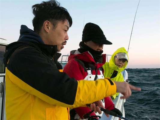 山口大地さんが分かり易くレクチャーしてくれる。 ©釣りビジョン