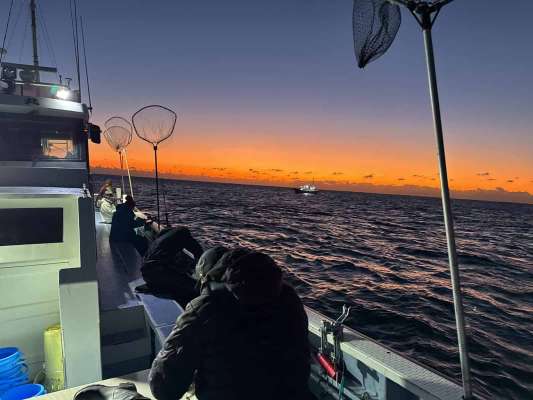 日の出前の午前6時、釣り場に到着。 &copy;釣りビジョン