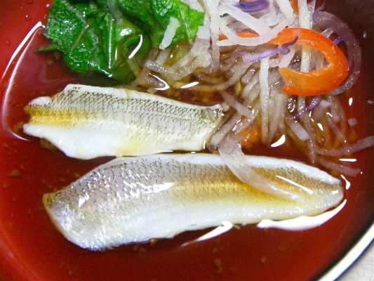 ポン酢ともみじおろしで最高でした。 &copy;釣りビジョン