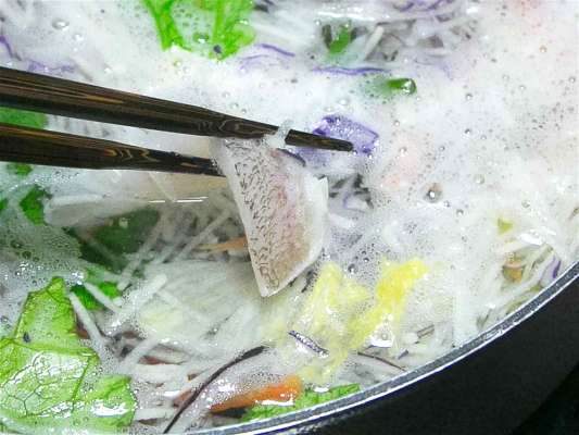 温野菜と一緒にいただける。 &copy;釣りビジョン