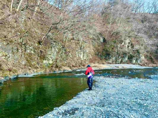 何度もチェイスを繰り返す神流川の渓魚達に夢中になった楽しき時間！ &copy;釣りビジョン