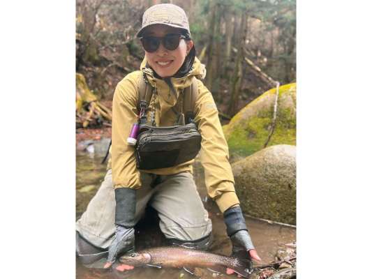 友人が支流で仕留めた大物！バレからのヒットとはお見事！ &copy;釣りビジョン