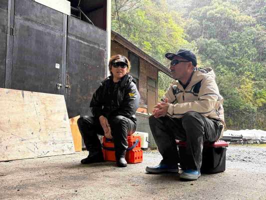 バトル後に振り返りのトークを収録。何が正解だったのか、答え合わせをする時間。2人とも楽しそうで、ずっと聞いていられた。&copy;釣りビジョン