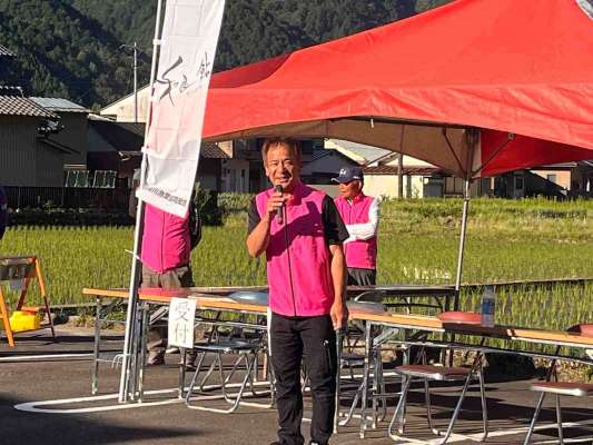 和良川の組合長さんの挨拶を合図に「2026和良川ペア鮎釣り大会」スタート！ &copy;釣りビジョン