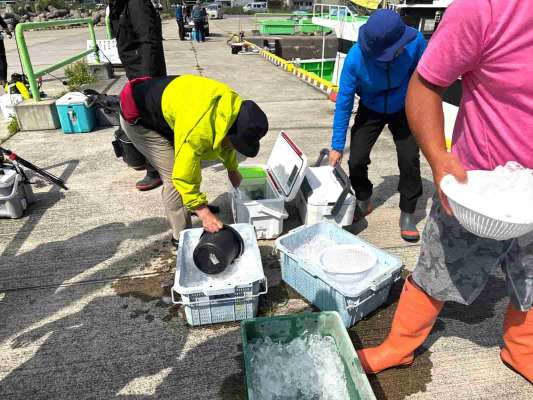 帰着後に氷を補充できるのも嬉しい。 &copy;釣りビジョン