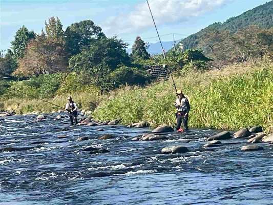 翌週も訪れた長良川ウィンドパークの左岸の流れでは高活性！ &copy;釣りビジョン