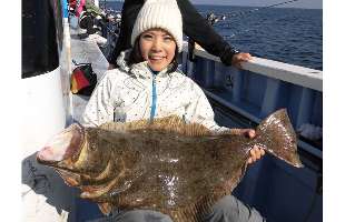 茨城県・鹿島沖のヒラメ解禁、出たゾいきなり8.5kg！!