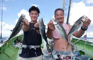 “アジ五目の泳がせ釣り“ＯＫ！数・型とも絶好調！！神奈川県葉山あぶずり港『愛正丸』