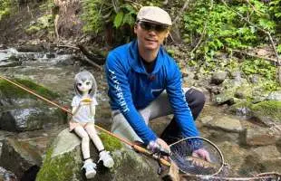 ＜野撮＞ ヤマトイワナを求めて女型ドール（人形）〝ホウセンカ〟ちゃんと源流釣り旅