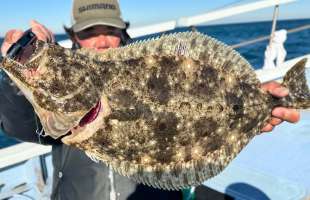 飯岡沖・寒ビラメ、竿頭11枚と絶好釣！千葉県飯岡港『幸丸』