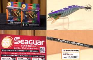 ハイコスパ高機能PEライン＆エギングアイテムてんこもり！【F JUNCTION】