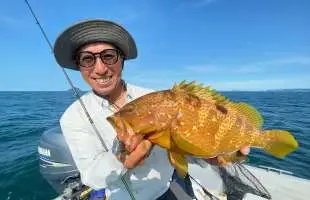 長崎・五島灘でレンタルボートゲーム！ハタ御三家〝グランドスラム〟達成を目指す