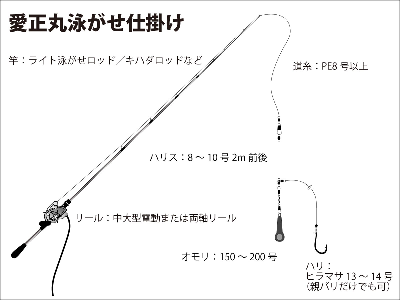 食わせサビキで青物祭り！リレーのアジは良型ぞろい！ 各種落とし込み、泳がせサビキ　10枚セット