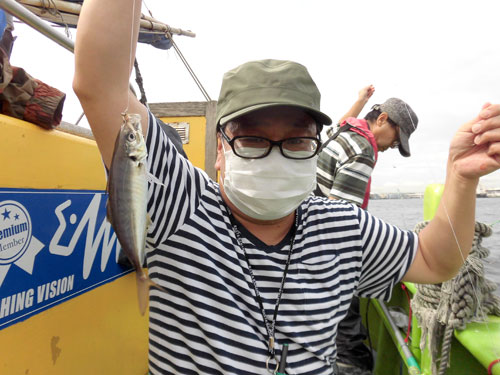 美味しそうなアジをゲット