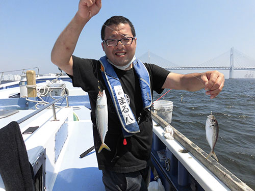 お父さんも2点掛け