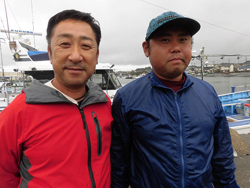 中井英明船長と中井椋介若船長
