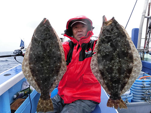 概ねこのサイズが3、4匹と充分な釣果