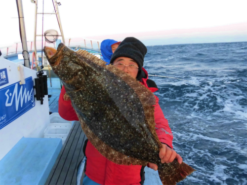 来た!大ビラメ!4.1kg!