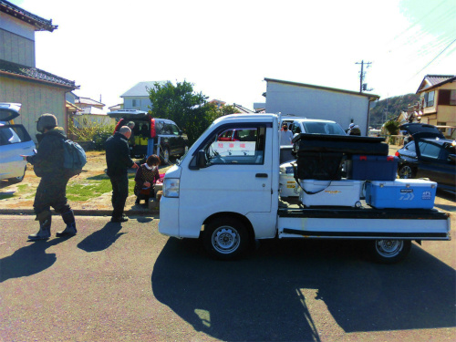 駐車場に戻って精算