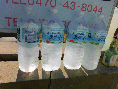 ペットボトルの氷
