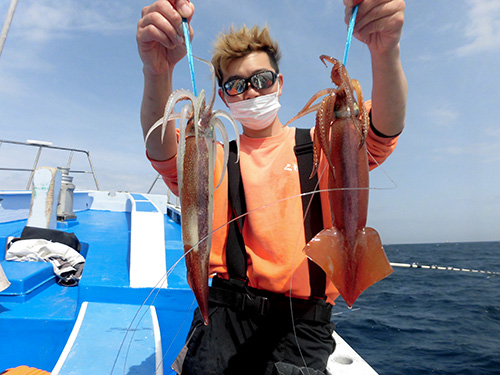 直結でのイカ釣りが大好き!