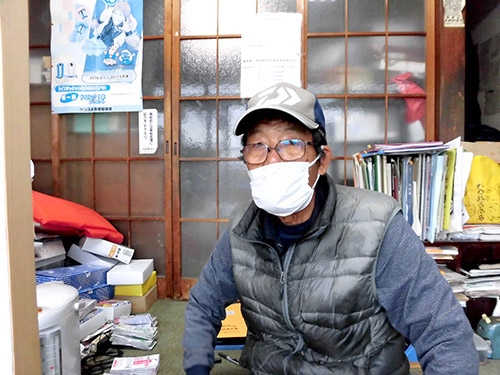 受け付けでは大船長が対応