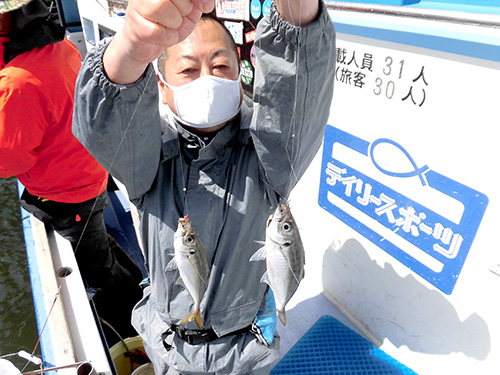 時々ダブルで釣れた!