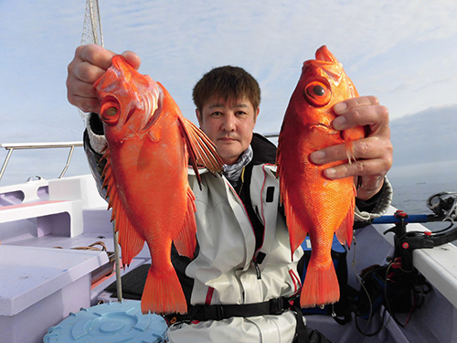 右舷ミヨシ(船首)、ダブル!