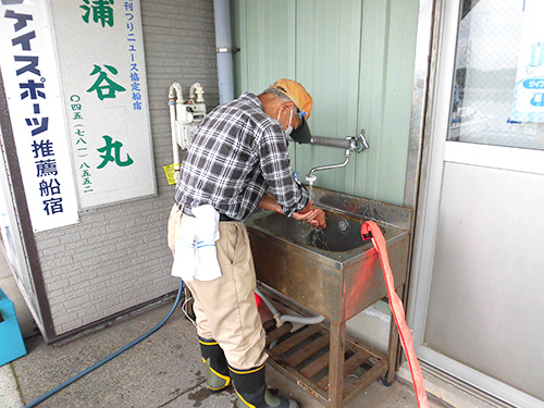 船宿には洗い場も完備