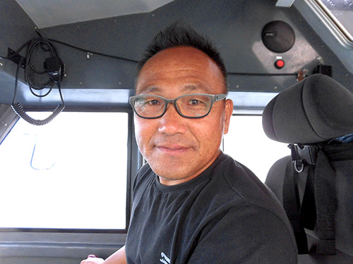 お世話になった笹子宏宣船長