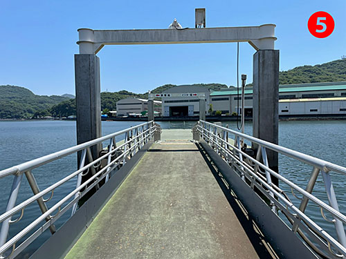 出船場所です