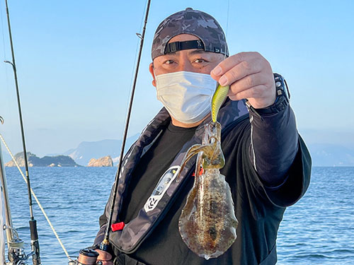 先に釣ったのはお父さん