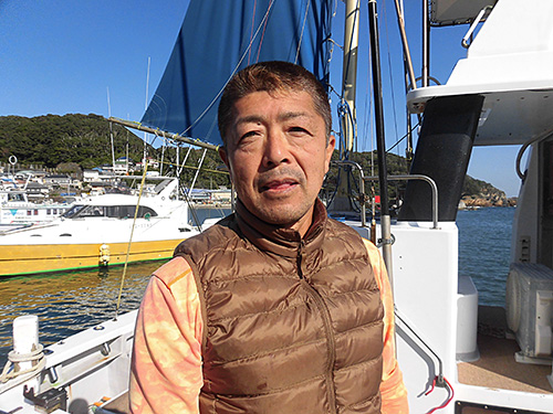 親切でフレンドリーな小澤船長