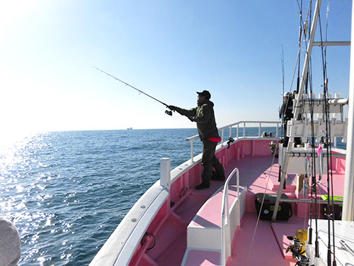 終盤の浅場でのキャスティング