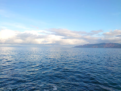 竜飛と奥にうっすら見える北海道