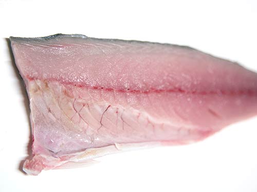 自宅に帰って捌いて見ると、脂が確りと乗って白みがかった身。最高でした