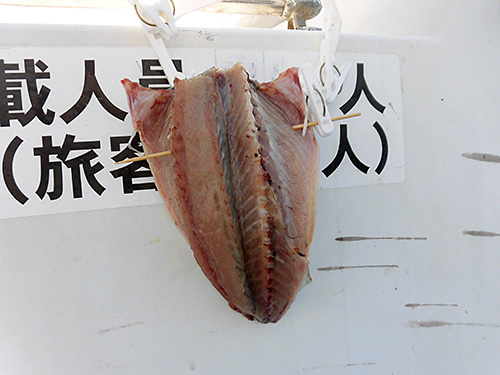 船上“塩サバ”を作った人も