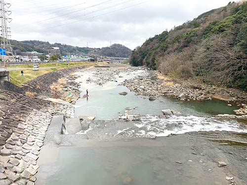 太閤橋下流ポイント