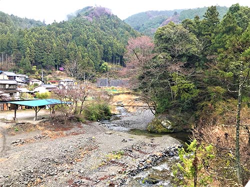 シーズンには都会からの川遊び客がやってくる河原