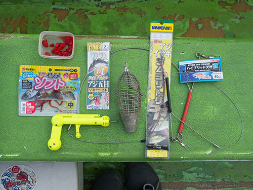 多彩なアジ釣りの仕掛けや用品