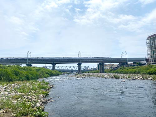 海まで200mの最下流ポイント