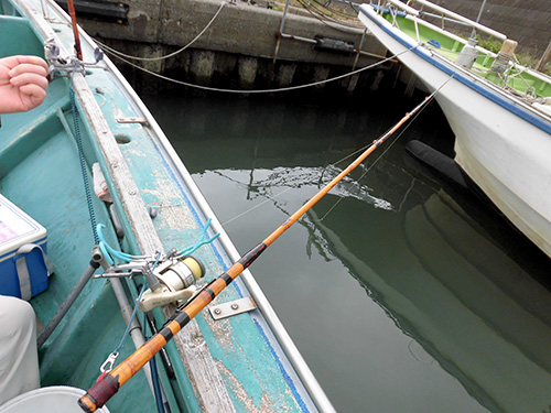 風情のある和竿も江戸前の釣りならでは